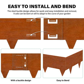 Ideal for gardens, patios, and paths with a clean, weed-blocking border.