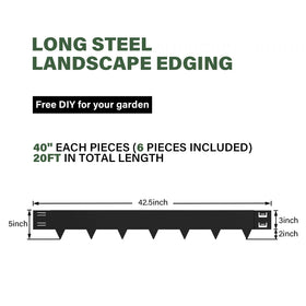 Gardenaire edging showing buckle system for quick installation.