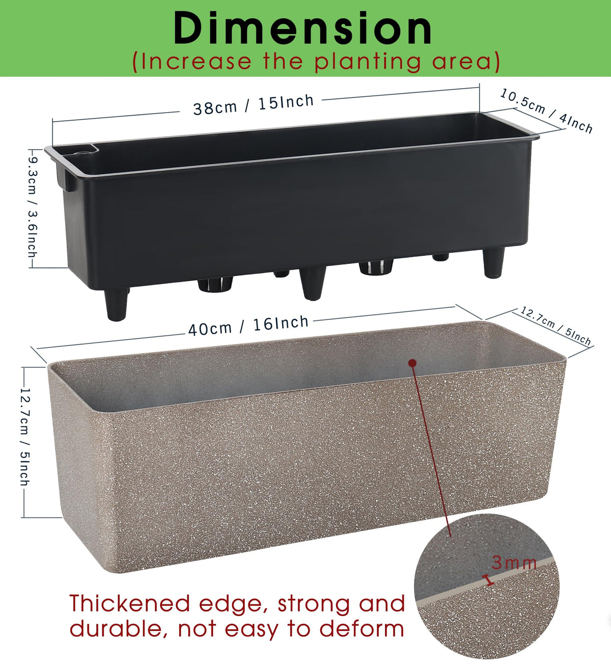 GardenBasix modern decorative planter blends with home or office decor