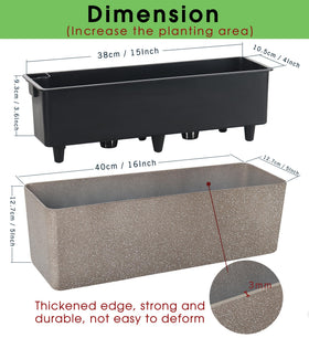 GardenBasix modern decorative planter blends with home or office decor