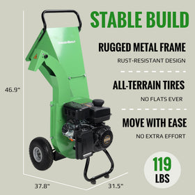 Gardenbeaut S1 mulch-ready system turns yard waste into mulch.