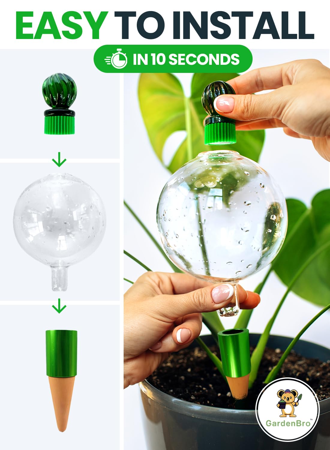 GardenBro indoor watering system keeps pots hydrated with ease.