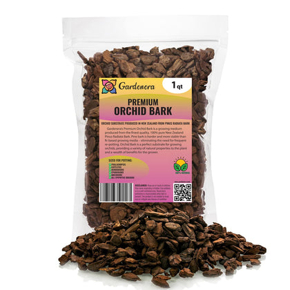 Gardenera pine bark medium chips 9-12mm in a bag for ready-to-use orchid potting
