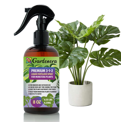 Gardenera Monstera spray fertilizer bottle mist for easy weekly feeding