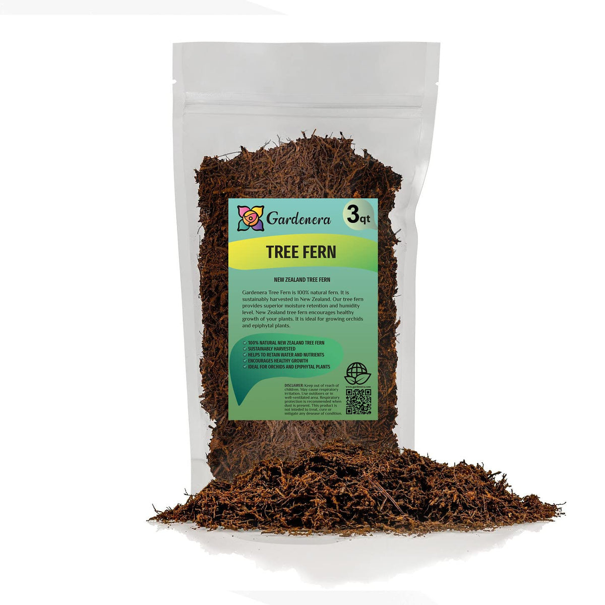 Gardenera Tree Fern substrate supports orchids with exceptional moisture retention and even nutrient distribution.