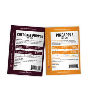 Gardeners Basics Black Cherry tomato seeds for sweet, snackable harvests.
