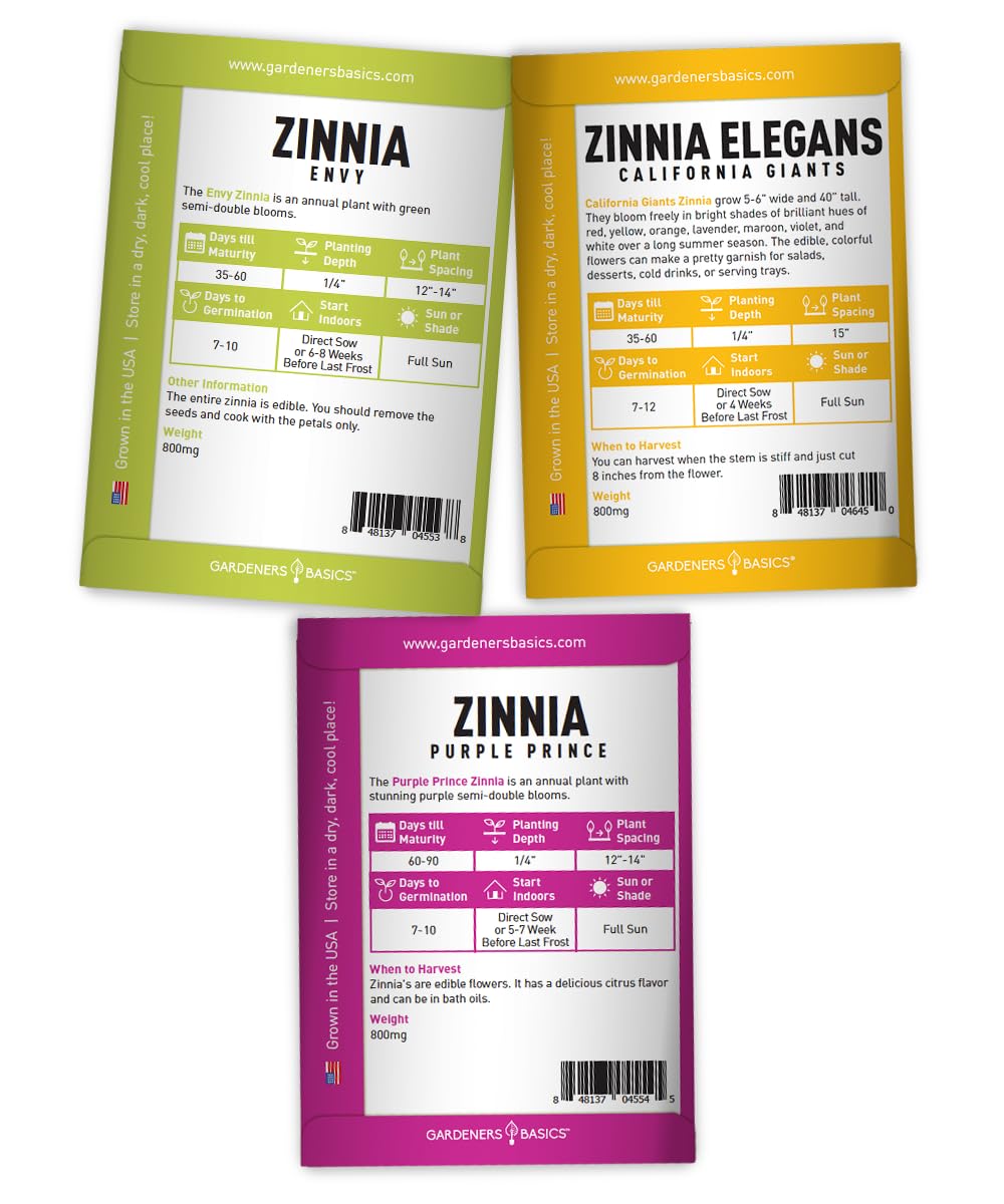 Gardeners Basics Envy zinnia seeds produce green blooms that brighten borders and invite pollinators.