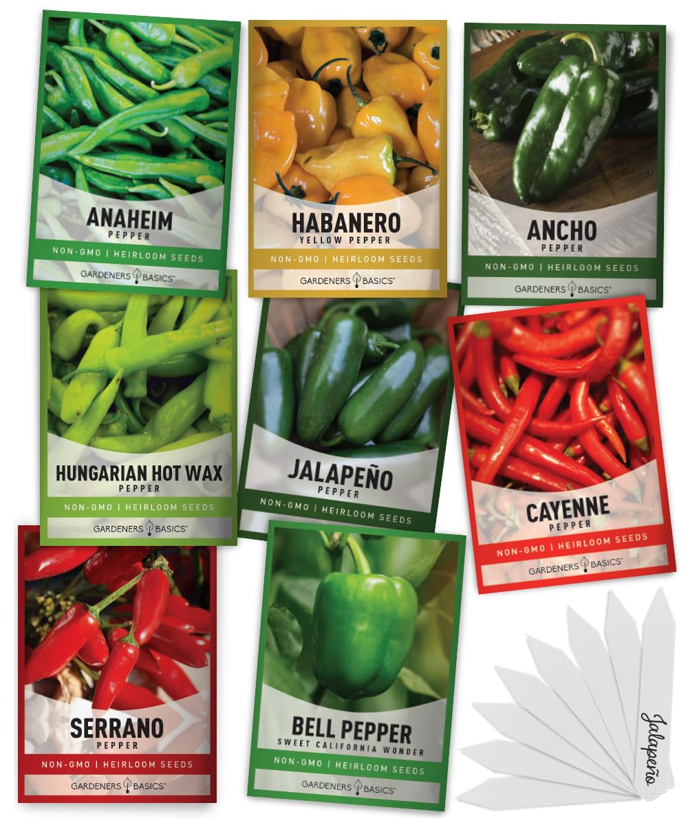 Gardeners Basics Jalapeño seeds for planting, ideal for home pepper harvests