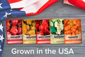 Gardeners Basics orange habanero seeds pack for vibrant peppers and bold salsas
