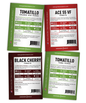 Gardeners Basics Pineapple tomato seeds with slightly sweet citrus flavor.