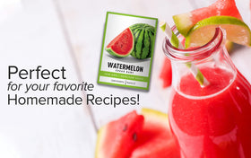 Sugar Baby watermelon growing outdoors under sun, ideal for warm-season gardens.