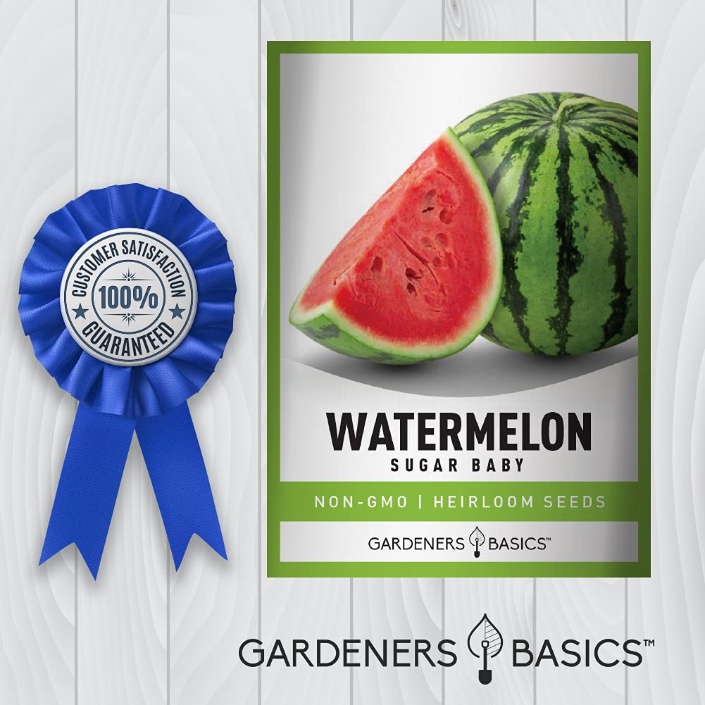 Heirloom, non-GMO Sugar Baby seeds from Gardeners Basics for seed saving.