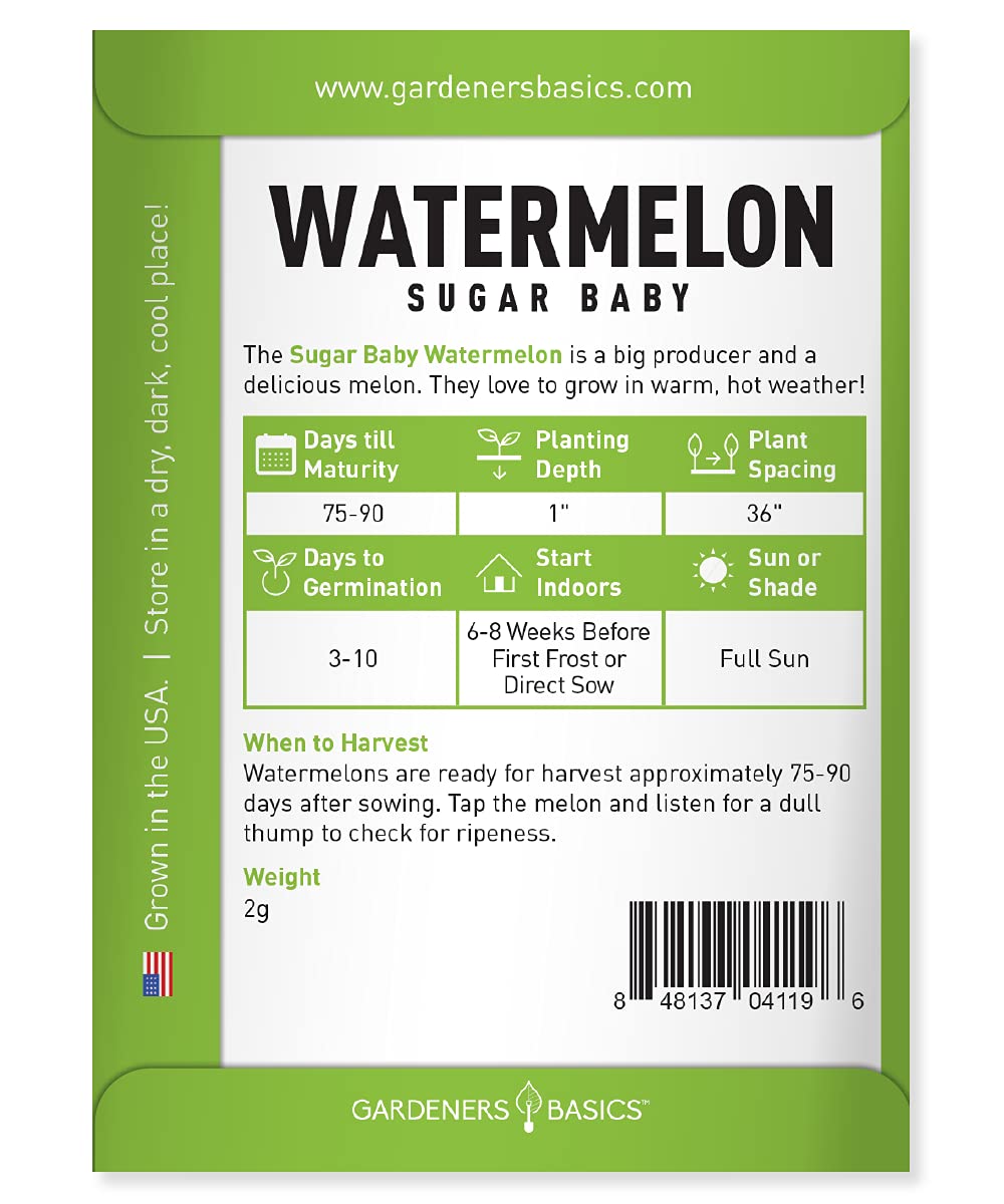 Starting Sugar Baby seeds indoors helps beat a short growing season.