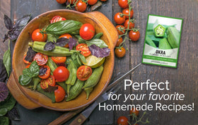 Gardeners Basics USA-grown seed packaging with growing directions for gardeners