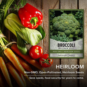 Gardeners Basics Waltham 29x1 broccoli seeds USA-grown heritage