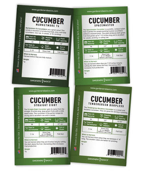 Gardeners Basics Yellow Lemon cucumber seeds with burpless, sweet harvests.