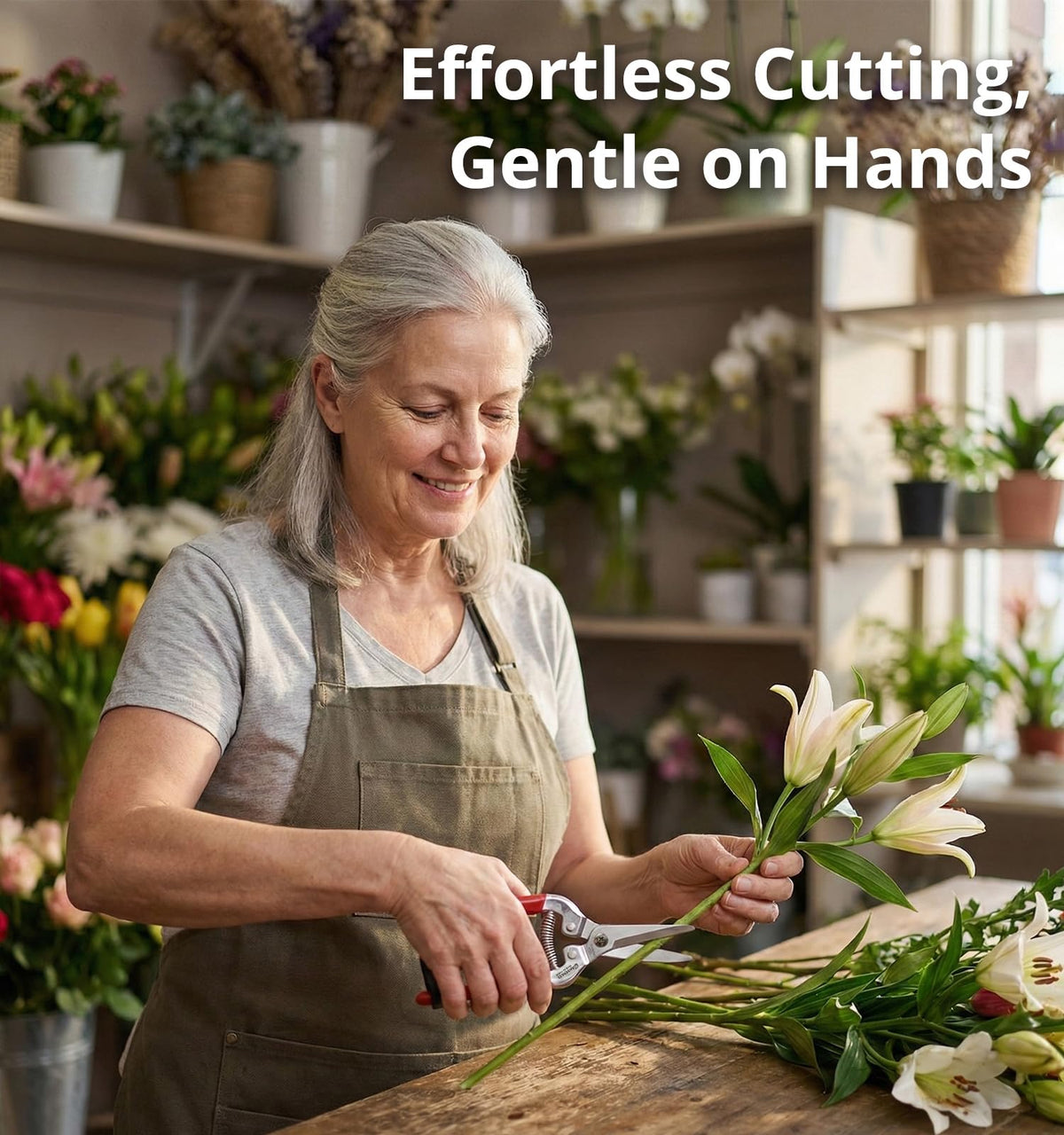 Gardeness stainless steel snips suitable for hydroponics and wet environments