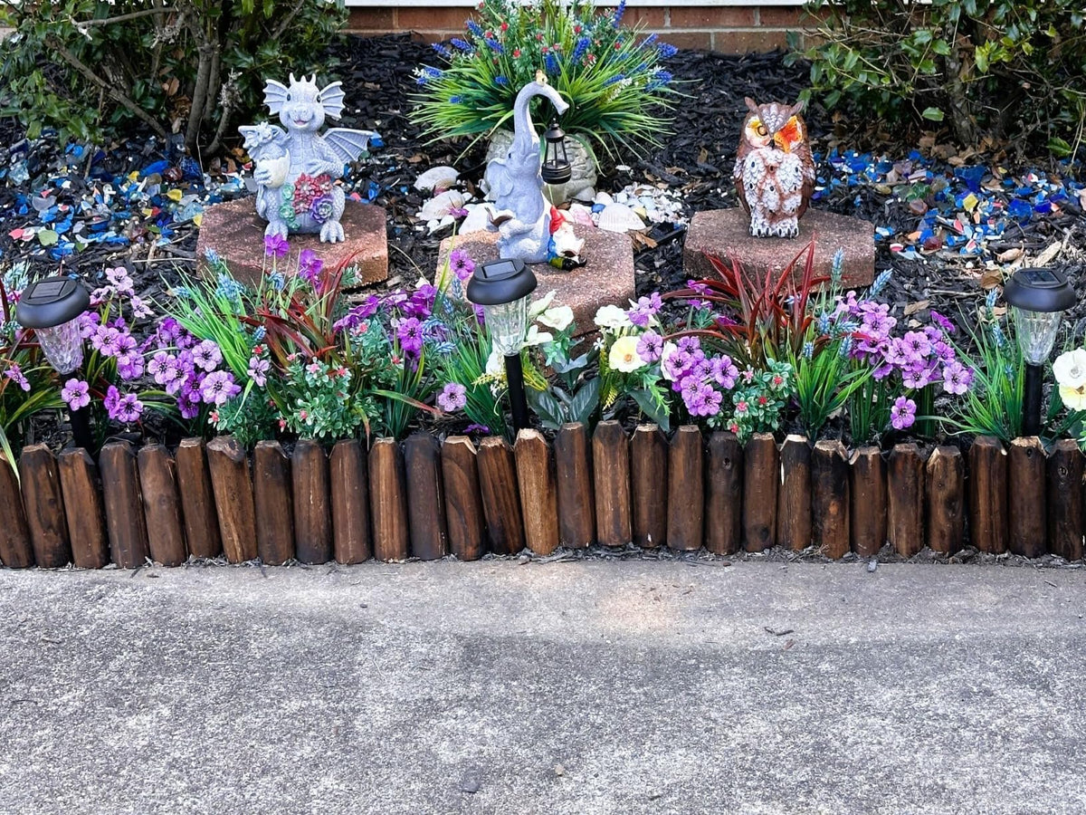 GardenFlow edging stands 7.8 inches high for clear bed separation.