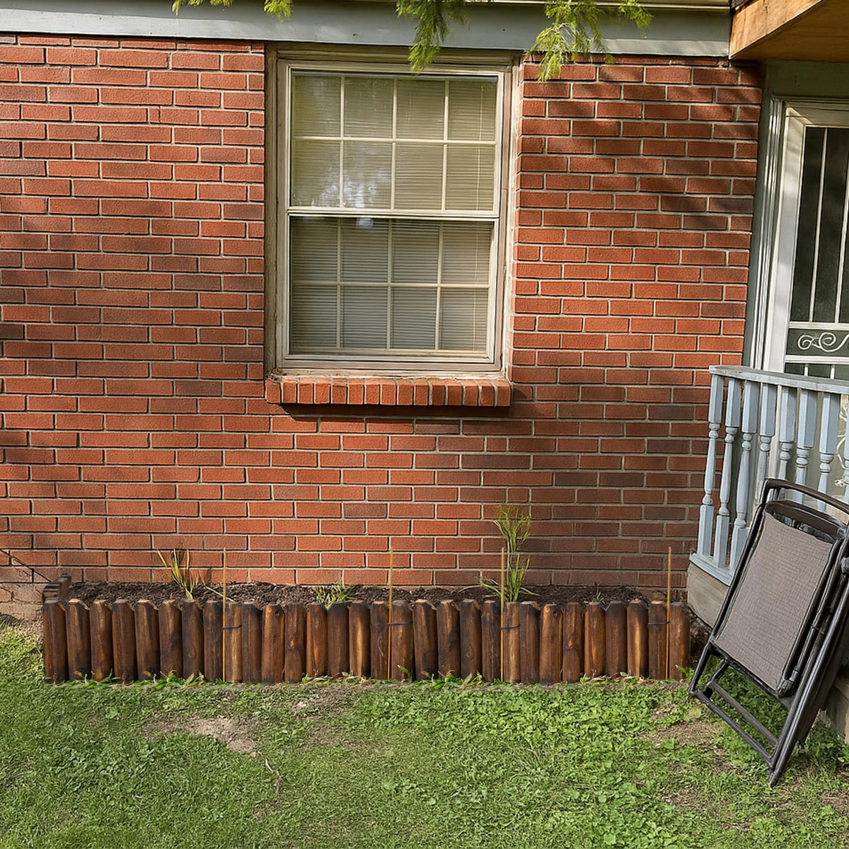 GardenFlow decorative wooden panels add rustic charm to patios.