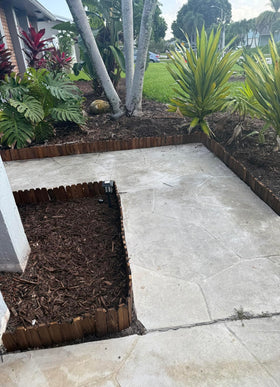 GardenFlow carbonized wood edging resists moisture and cracking for outdoor use