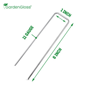 GardenGloss 6-inch galvanized stakes with strong steel wire withstand tough soil conditions