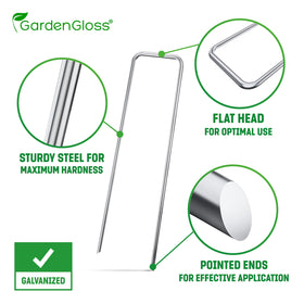 GardenGloss sharp-point ends enable easy hand insertion into ground without hammering
