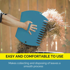 GardenHOME Leaf Scoops built-in hanging holes for compact storage