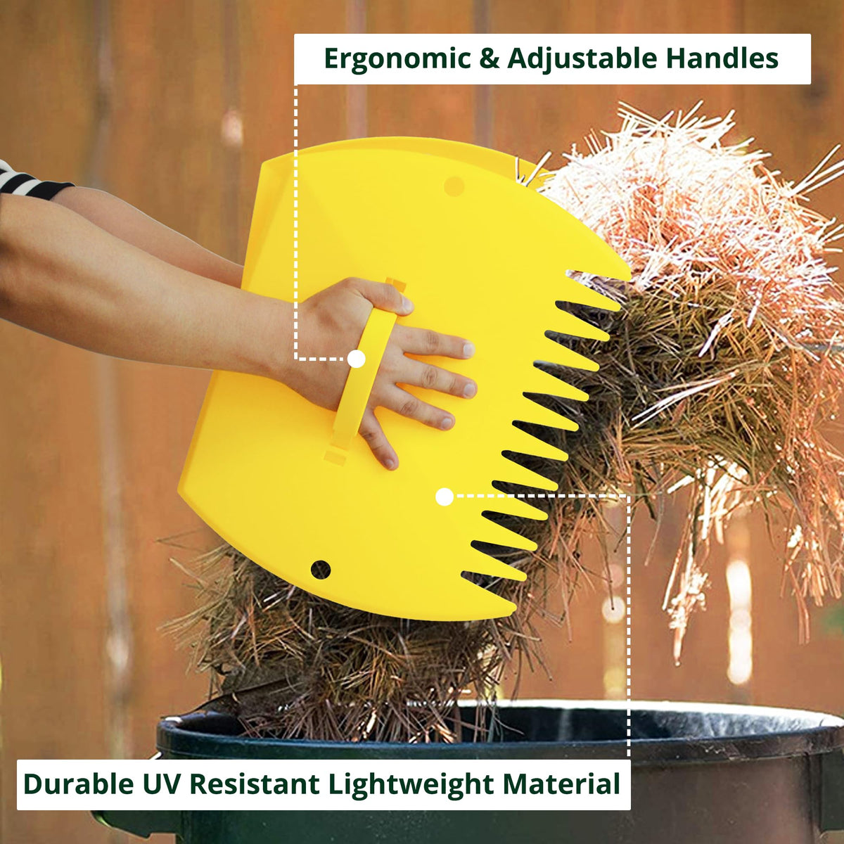 GardenHOME Built-in hanging holes enable compact storage after use.