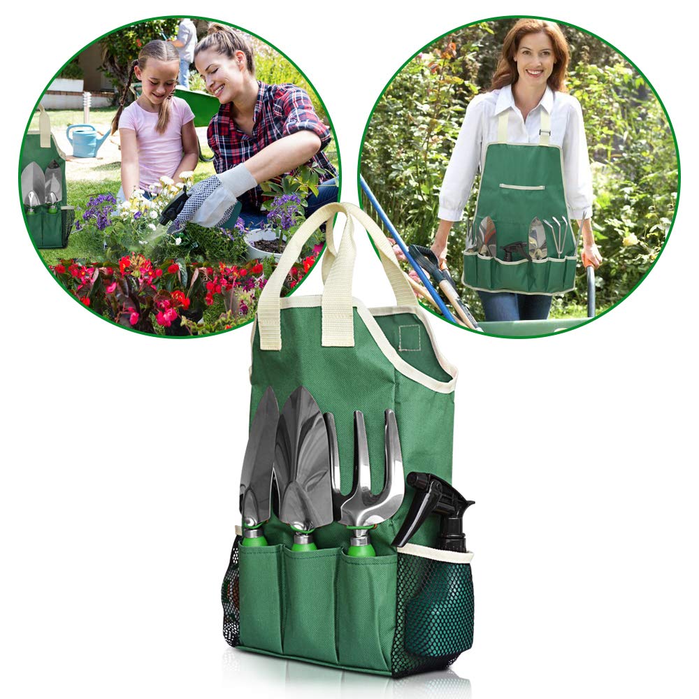 GardenHOME waterproof gardening apron keeps clothes clean while weeding.