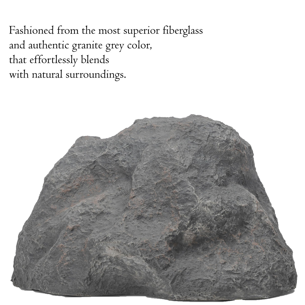 Gardenised artificial rock blends with lawns and patios thanks to authentic grey color.