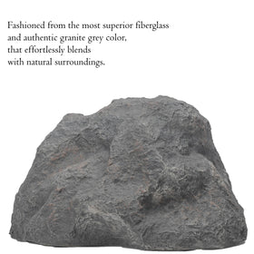 Gardenised artificial rock blends with lawns and patios thanks to authentic grey color.