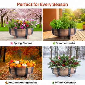 Gardenised outdoor-indoor-planter versatile for porches, balconies, or entryways.