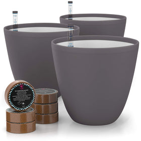 Gardenix Decor 7 inch self watering planter indoors with water level indicator