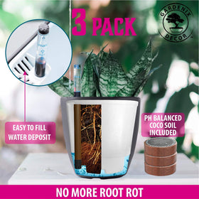 Coco coir pellet pack included with Gardenix Decor planter