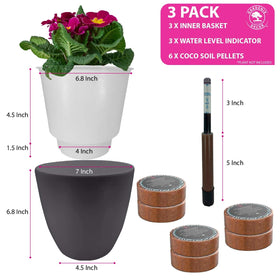 Durable polypropylene construction of Gardenix Decor planter
