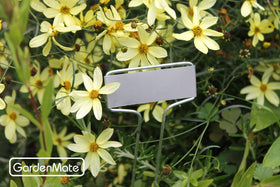 GardenMate weatherproof two-foot design provides stable labeling across garden beds.