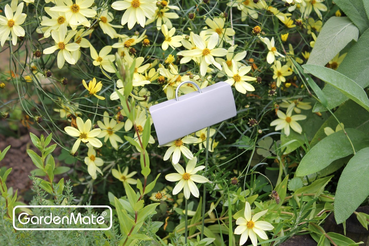 GardenMate labels with 2-foot stake design for stable garden labeling.