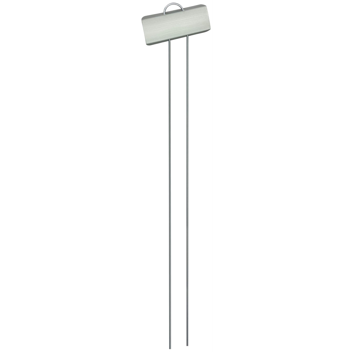 GardenMate XL metal plant label stands 21 inches tall for durable garden labeling