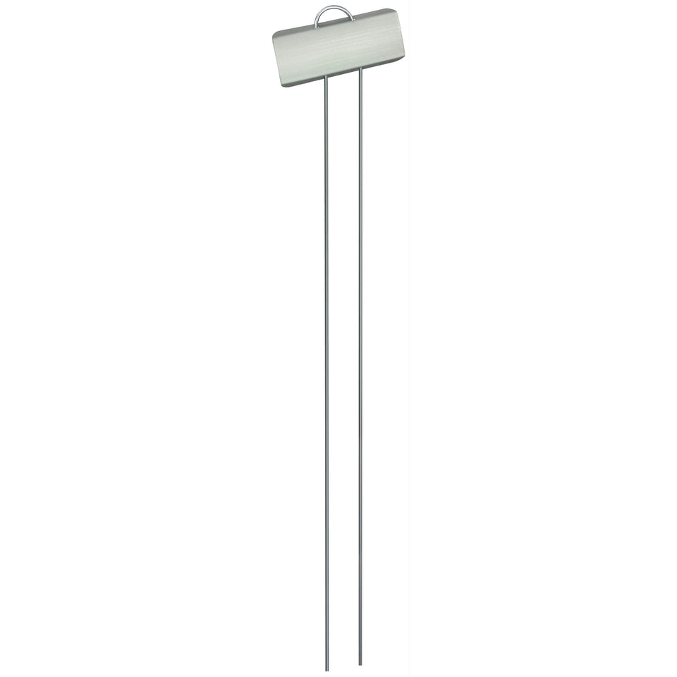 GardenMate XL metal plant label stands 21 inches tall for durable garden labeling