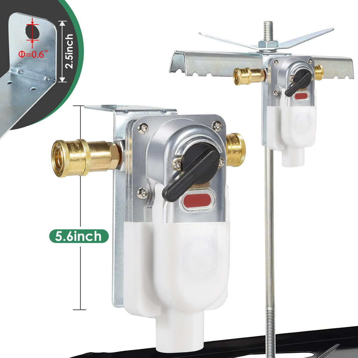 GardenNow brass fittings and CSA-certified design for durable propane connections.