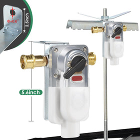 GardenNow brass fittings and CSA-certified design for durable propane connections.