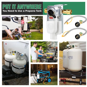 GardenNow camper trailer propane system in use for smoother outdoor cooking.