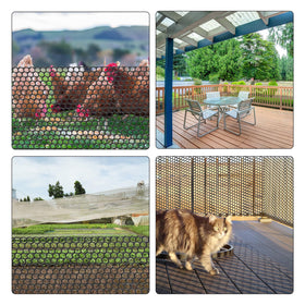 GardenNow hexagonal mesh used as garden netting to protect seedlings and flowers.