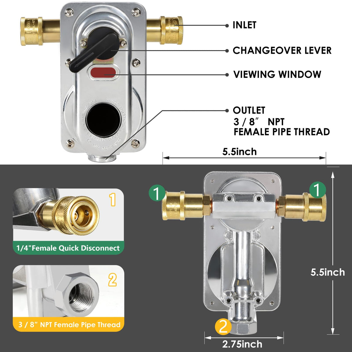 GardenNow QCC1 quick-disconnect connectors provide leak-free, tool-free setup.