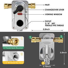 GardenNow QCC1 quick-disconnect connectors provide leak-free, tool-free setup.