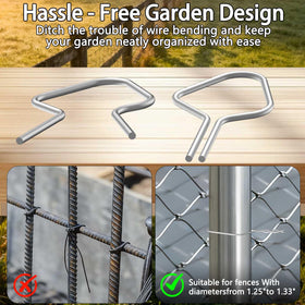 GardenNow rust-resistant galvanized steel supports outdoor use in varied weather.