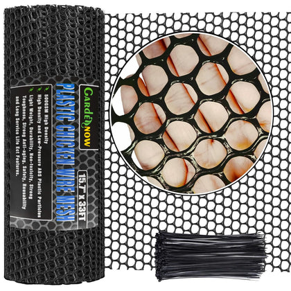 GardenNow upgraded mesh close-up shows sturdy ABS for long-lasting garden protection.