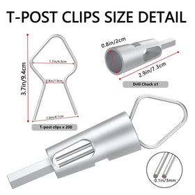GardenNow wire fence clip close-up shows sturdy galvanized steel for rust resistance.
