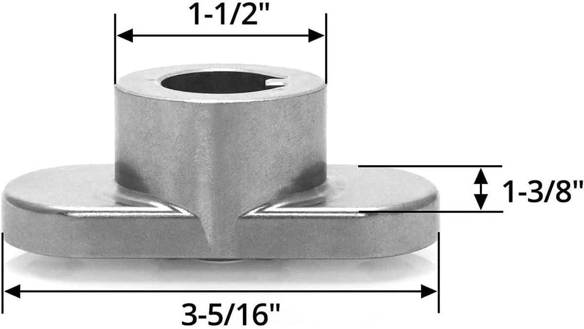 GardenP+ 22mm center-hole note highlights precise fit for select mower models.
