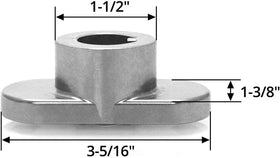 GardenP+ 22mm center-hole note highlights precise fit for select mower models.